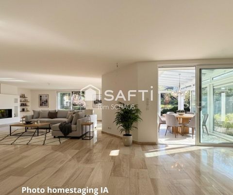 LEYMEN : Villa d’architecte – 3 min Suisse / 25 min Bâle – Terrain 35 ares