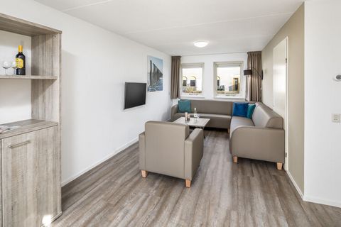 Four bungalow types were completely restyled in 2018. They're furnished in a complete and modern way. There's a 6-person semi-detached type (NL-4325-43)/with three bedrooms and two bathrooms. The bedrooms are all situated on the first floor. There's ...