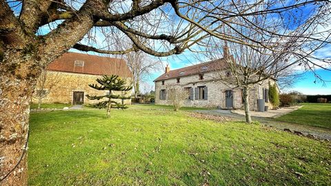 EXCLUSIVE TO BEAUX VILLAGES! A collection of traditional farm buildings within an enclosed plot of 4796m2 consisting of: - a beautifully renovated 2 bedroom/2 bathroom longere with feature original beams - another substantial house to renovate (subje...