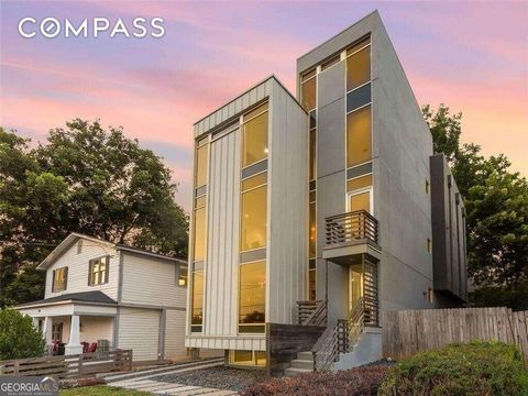 Nestled in the heart of Old Fourth Ward, this custom-built modern marvel was thoughtfully imagined by renowned architect, Scott West. Overflowing with architectural intrigue, this is the largest-ever modern single-family home built in O4W and is one ...
