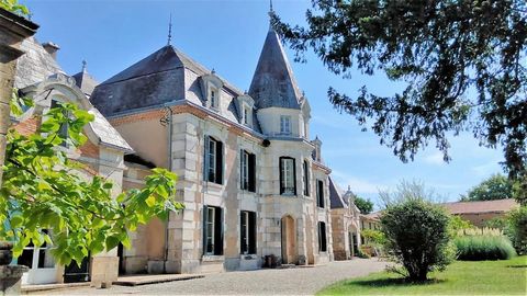 This imposing 5 bed château 383 m² offers the perfect environment for clients seeking a new challenge. Set in calm unspoilt surroundings covering 54000 m² of private grounds with a fishing lake of 10775 m². All close to the buzzing riverside town of ...