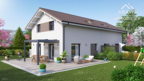 Only ten minutes from Lake Annecy, in a residential area of Faverges, charming semi-detached house of 85m2 of living space. Its garden level offers a beautiful living space with open kitchen and laundry room. Upstairs are three bedrooms and a bathroo...