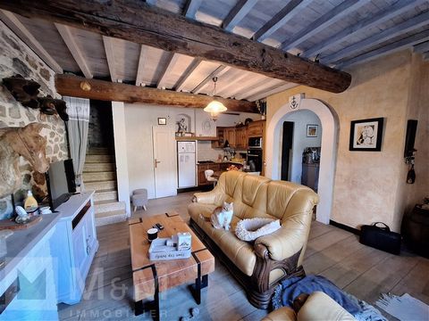 M M IMMOBILIER is pleased to present this cosy village house with convertible attic and stone garage/barn, totalling 200m² free/usable space, on an arborated plot of 518 m², located 2 steps from Belvianes Cavirac village centre. GROUND FLOOR : living...