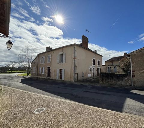 Set in a desireable village close to Montmorillon is this charming house with several buildings suitable for gites or for family waiting to be renovated (subject to planning permission). The house has a living room, kitchen, wc, shower room, office a...