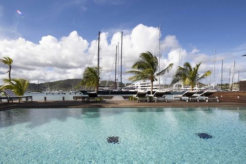 Located in English Harbour. South Point Antigua is a premium boutique hotel with condo style waterfront suites, located in the heart of English Harbour, on the twin-island paradise of Antigua & Barbuda. It was conceptualized as an urban hip design bo...