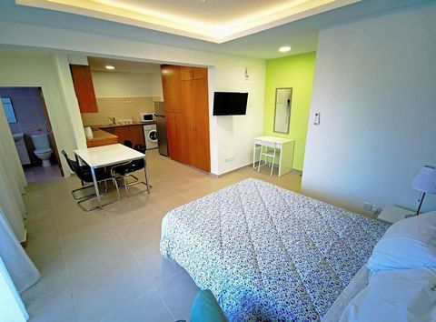 Located in Limassol. Studio apartment Fully Furnished   Located in the Limassol city center, surrounded by the cosmopolitan areas of Heroes Square, Saripolou, St. Andrew streets and Medieval Castle. One of the main shopping areas of Limassol, Anexart...