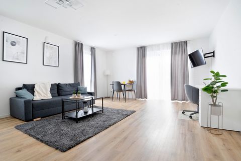 Welcome to our stunning home in the heart of the city! Our modern apartments offer guests the perfect blend of comfort and convenience. Up to three guests can comfortably occupy the apartment, as it is equipped with a double bed and a (bedroom) sofa....