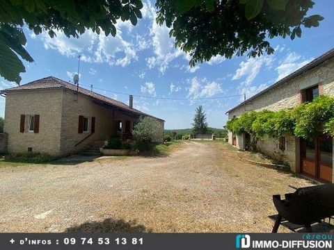 Mandate N°FRP145563 : For sale: 15 min from Cahors and 15 min from Prayssac, very beautiful property complex comprising: - a main house of 211 m2 with living room, open fitted kitchen, 3 bedrooms, 2 bathrooms, 3 toilets, dressing room, laundry room, ...