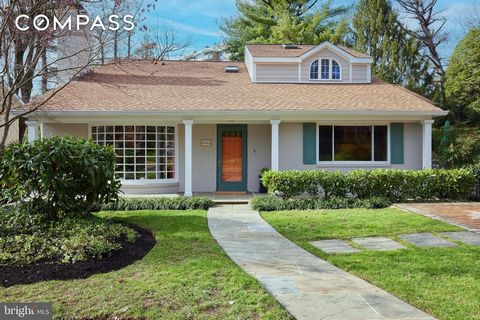 Welcome to this exceptional mid-century residence in one of Chevy Chase’s most sought- after neighborhoods, the Town of Somerset. This beautifully modernized home boasts spacious light-filled rooms, soaring ceilings, striking angles, comfortable livi...