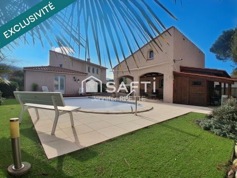 Villa 149 m² - 1238 m² - 4 ch + bureau - piscine