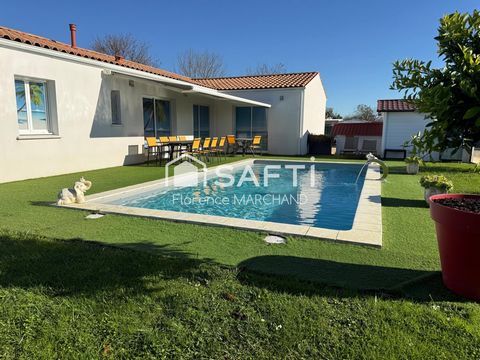 BEAU PLAIN-PIED DE 2022, 3 CH, PISCINE, DPE B, GRAND JARDIN