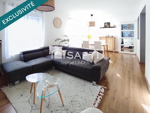 A Peltre maison de 135 m2 au cœur du village, 3 chambres, jardin, entièrement rénovée, atypique et charme