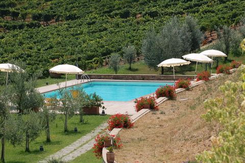 This farmhouse in Bucine has 1 bedroom and accommodates 3 guests. It offers a shared swimming pool and central heating for a family to enjoy. You can enjoy delicious wine here. The cities of Arezzo at 25 km, Siena at 35 km, Firenze at 55 km, and San ...