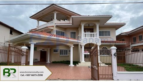 It is a spacious house with 4 bedrooms and 3 levels, it is located in a prestigious residential complex with 24-hour security. In the surroundings of Altos de Panamá there are restaurants, supermarkets, banks, cafeterias, important squares, malls and...