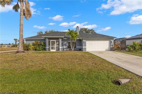 Discover your ideal Cape Coral sanctuary in this immaculate 3 bedrooms, 2 bathrooms and a den/office residence spanning 1800 sqft. Situated on a spacious corner lot, this home boasts a refreshing screened beautiful pool, a brand new roof, and fresh p...