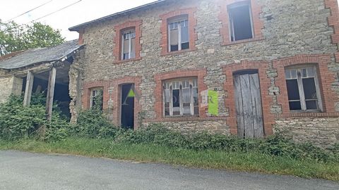 Commune of Domeyrot in the middle of the countryside! Country house to renovate. Laid out on two levels: ground floor, living-dining room and kitchen. Possibility of creating 3 bedrooms upstairs, a shower room + a toilet, cellar in the basement. Atta...