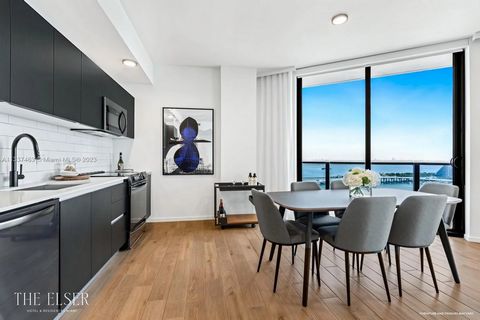 Succumb to Miami's vibrant charm and treat yourself to a refined haven of peace at Elser Residences. Located in the magnetic Downtown Miami district, these exclusive residences invite you to enjoy an unparalleled urban experience. Spacious, light-fil...
