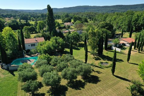In a quiet and sought after area of Villecroze come and discover this Bastide property sat on 4.2 hectares in the rolling green countryside In the grounds you will find the bastide, a swimming pool, a large pool house, a shed and a pond. The bastide ...