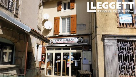 32158TC87 - Superbly situated hotel / bar / restaurant in the heart of historic Chalus. Good clientele and turnover. Ideal business for a couple, a great opportunity for someone looking to run a business in the heart of France. Information about risk...