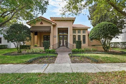 Welcome to your Mediterranean masterpiece in the heart of Baldwin Park, Florida! Situated across from Blue Jacket Park, this exquisite residence boasts 5 bedrooms and 4 full bathrooms spread over 4,233 square feet of living space. Enter through the g...
