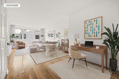 Spacious, serene, and green! Apartment 4E is a large one-bedroom in the East Village, conveniently located on Third Avenue between E13th and E14th Streets. This well-cared for condop boasts a manicured green roof, complete with full deck and bocce co...