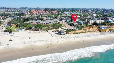 This corner lot adjacent to both Moonlight Beach and Moonlight Overlook which is not on a bluff, is your gateway to coastal living at its finest. The 2 bedroom main level features sweeping panoramic white water views from almost every room while the ...
