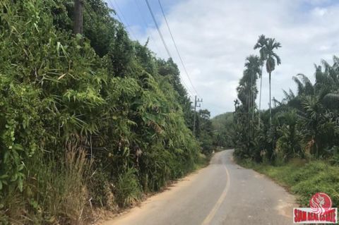 This is a 10 Rai land plot for sale in Phang Nga Bay, only 10 minutes to Natai Beach and very close to Phuket. The land is next to the main road of the neighboring village. The land plot is 130 m. wide along the road and has a gentle slow and flat on...