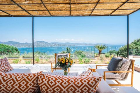 FOR RENT: This property with panoramic view over the sea and Saint Tropez village. It is located in a sought-after gated domain at the entrance of Saint Tropez. It was built in 2024 and offers high quality features. With its luxury equipments such as...