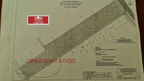 At the entrance to the city. Bypgaz, with the faces of the magistral Tpaĸia Paven, solar plot 32 000 sq.m. On the magistrala Tpaĸia in front of the ĸapaylĸata of the city. Bypgaz. Kurt Tepe Area. The face of the magistrate is 120 meters. Urban planni...