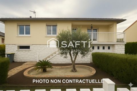 Maison sur sous-sol de 1963 très bien entretenue, sans travaux avec 3 chambres et 1 joli jardin de 500m²