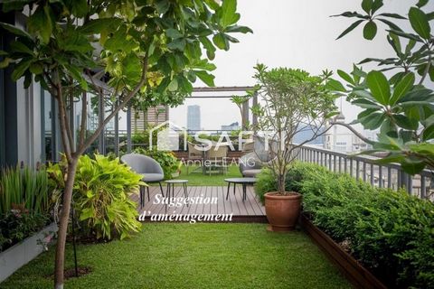 Un bien rare : volumes, lumière et un rooftop aménageable offrant un véritable second espace de vie.