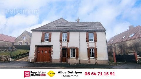 Alice Dutripon offers you in BROYES (51120) ''Cassandra'' House 3 bedrooms, garage, courtyard. Selling price 99,990 euros (agency fees paid by the seller). Village house composed as follows: Ground floor: entrance to living room, living room, shower ...