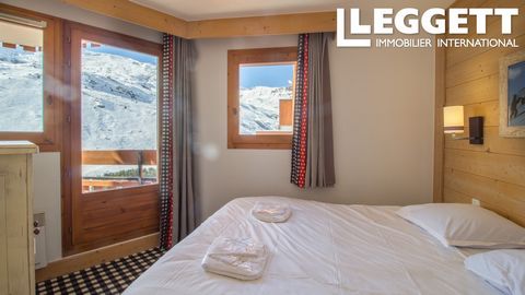 A18966LDS73 - Dit fantastische appartement ligt in het skigebied van Les Menuires, in het hart van het skigebied Les Trois Vallées. Met een slaapkamer, een stapelbed, een badkamer, een doucheruimte en een apart toilet, beschikt het appartement ook ov...