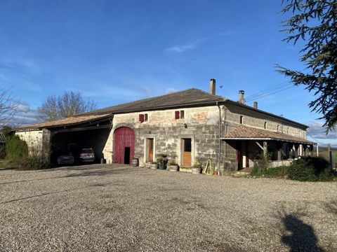 This large stone property is ideally located 5kms from Saint-Barthélemy-d'Agenais at the end of long drive providing far reaching views across the Agenais countryside.  A super versatile property that has 3 two beds fully furnished gites, 2 bed owner...