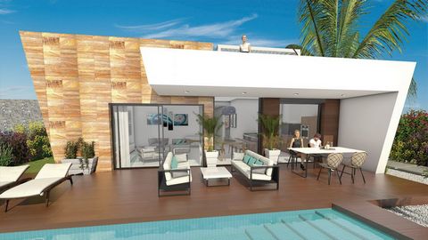 Montesinos Falcon Real Estate offers you the Residencial Skyline, consisting of 16 Modern style Villas, all with open views towards the Skyline of Benidorm and arranged in row from North to South that allows all the houses have an exceptional orienta...