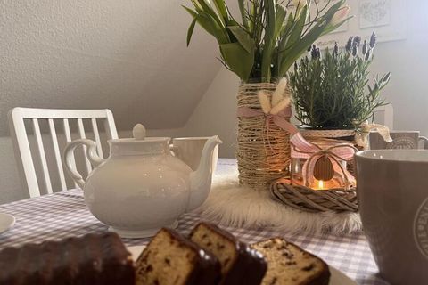 Welcome to our beautiful apartment in the Haus an der Geest. This location is probably unique on Föhr. The Wrixumer Geest is located right on your doorstep, here you will find peace and relaxation. There is a baker in the neighborhood, like several r...