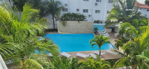 The furnished apartment found at the Baya Azul residence in Bayahibe is a charming 1 bedroom, 1 bathroom space. It has a prime location overlooking the pool, and is accessed via a balcony. Upon entering the apartment, you would be greeted by a bright...