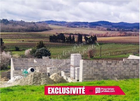 11300 in Routier 11240 Pascal BOURBON offers you in exclusivity this house to finish. Foundation and crawl space built. Double garage partly built. Building permit for a 146m² house with garage and swimming pool validated All on a plot of 1109m² with...