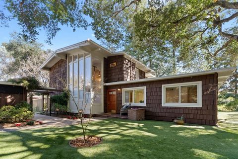 Welcome to the best of all Silicon Valley worlds! This contemporary yet rustic 2 story home features 5 Bedrooms and 4 Baths (2/2). This peaceful property sits on nearly half of an acre amongst beautiful tall trees in a creekside setting at the end of...