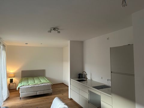 This newly built apartment complex stands directly at the front of Rhine river. You would become the first inhabitant of this cute studio with its heated oak floor and its large luxurious bathroom with walk- in shower. The apartment is equipped with ...