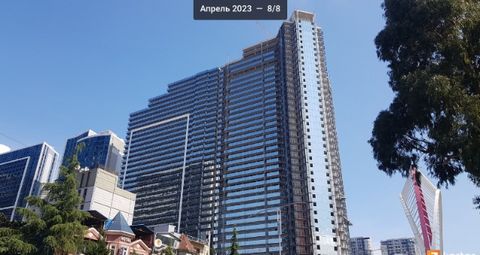 Apartment for sale in a SKYSCRAPER In Batumi 32 sq.m. Panoramic view from the windows. PRICE 41 600 Location IN THE CENTER OF BATUMI'S NIGHTLIFE Batumi the European Dubai. The apartment is 32 sq.m. On the 24th floor. Balcony 3.9 sq.m The apartment of...