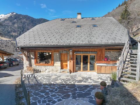 Tastefully renovated, maintaining plenty of traditional character this semi-detached farmhouse is located on the southwest facing slopes of the village of Montriond, adjoining Morzine. Orientated for lovely views and long hours of sunshine, in a very...