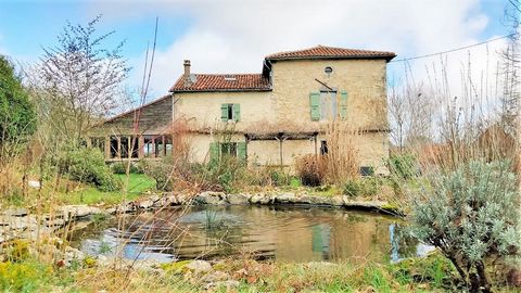 The house on the hill, with just a few neighbours. Savour the panoramic views from this old rustic golden stone country residence 230 m² overlooking the valley of the L’Argentor. Set in around 5000m² of beautiful gardens, fruit trees and a water feat...