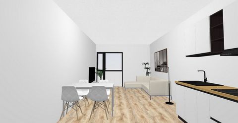 Brand new apartment on Calle Juan RejÃ³n. Three-bedroom home built with top-quality materials and finishes. Distributed in a spacious living area with exterior window, destined for living room-kitchen-dining room, two double bedrooms, one single bedr...