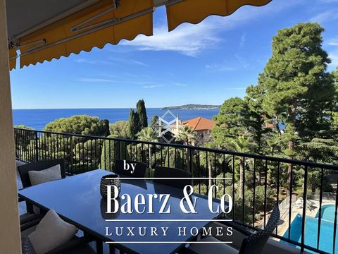 This 185 m² apartment, bathed in light, offers stunning sea views and benefits from a highly pleasant southwest exposure. Nestled in a sought-after and secure residence, you will enjoy a swimming pool, lush gardens, and a concierge service, all in cl...