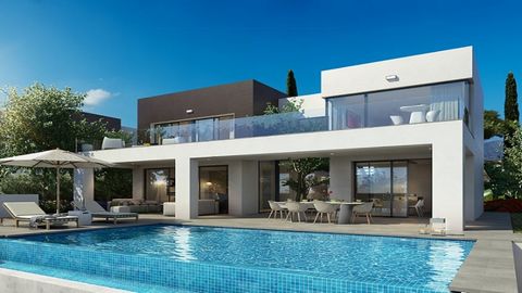 Beautiful new build project in La Cala with exclusive villas with sea view in a a gated community with a remotely operated security gate at the entrance to the private street that adds to the comfort level of residents who want to leave their homes f...