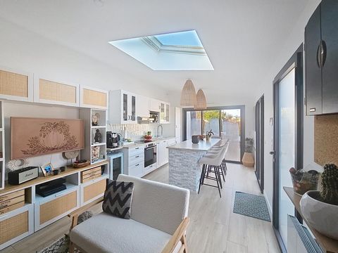 Maison de plain-pied avec deux chambres, jardin