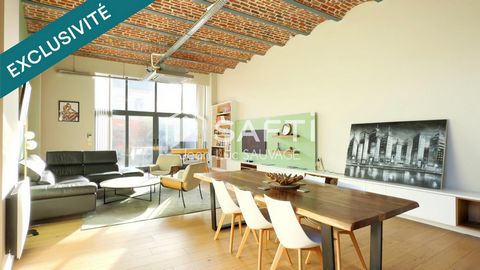 Loft 138 m2 Limite Mouvaux-3 ch. + terrasse + Pkg