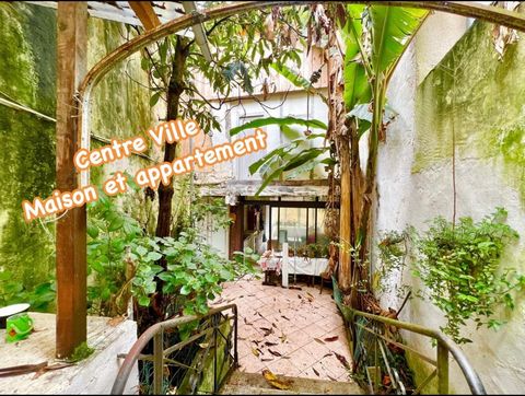 MAISON DE VILLE AVEC GARAGE APPARTEMENT ET COUR