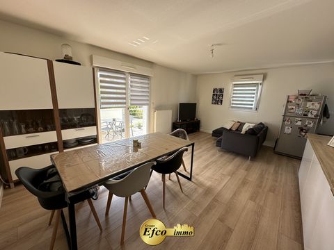 EXCLUSIVELY AT EFCO IMMO! Come and discover this magnificent modern style 3-room apartment on an area of 67.13 m2 located in Kembs Loechle. On the ground floor, this contemporary apartment offers a warm and welcoming atmosphere. It is composed of a m...